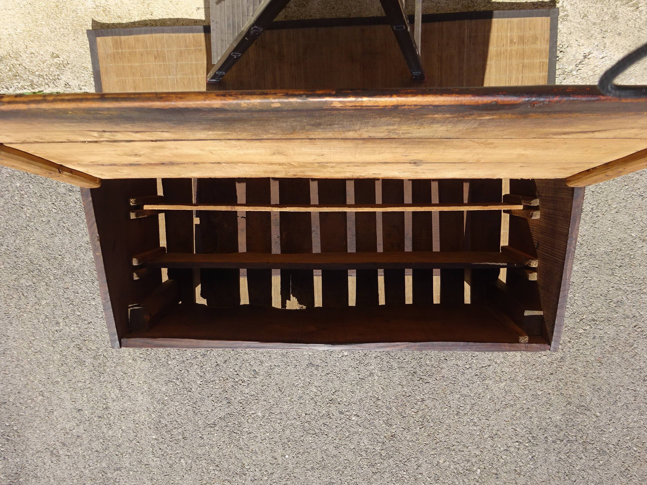 Antique oak furniture, dish drainer