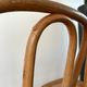 Set of 4 cane chairs in bentwood and honey-coloured cane thonet early 20th century
