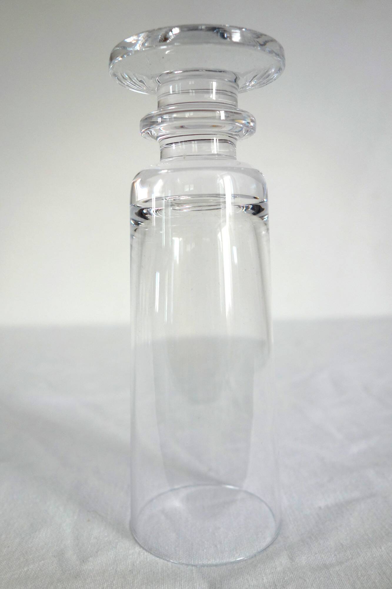 8 vintage Sèvres crystal champagne glasses, 1970s