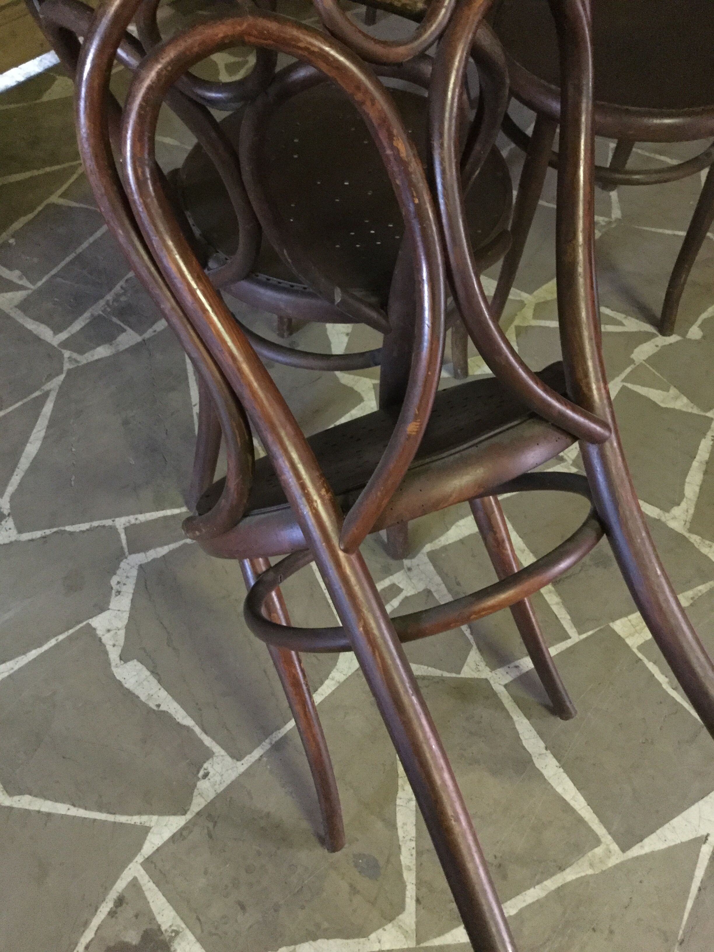4 old Thonet bistro chairs