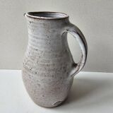 Glazed Ceramic Pitcher by Jeanne and Norbert Pierlot (Puisaye)