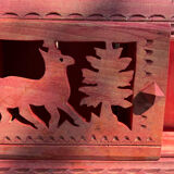 Vintage painted wood shelf