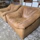 2x fauteuils lounge en cuir De Sede DS-46 design vintage des années 1970