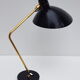 Black office vintage lamp by Jean Boris Lacroix - 1965