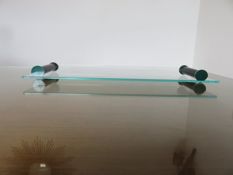 Glass top and polycarbonate 80s era Memphis