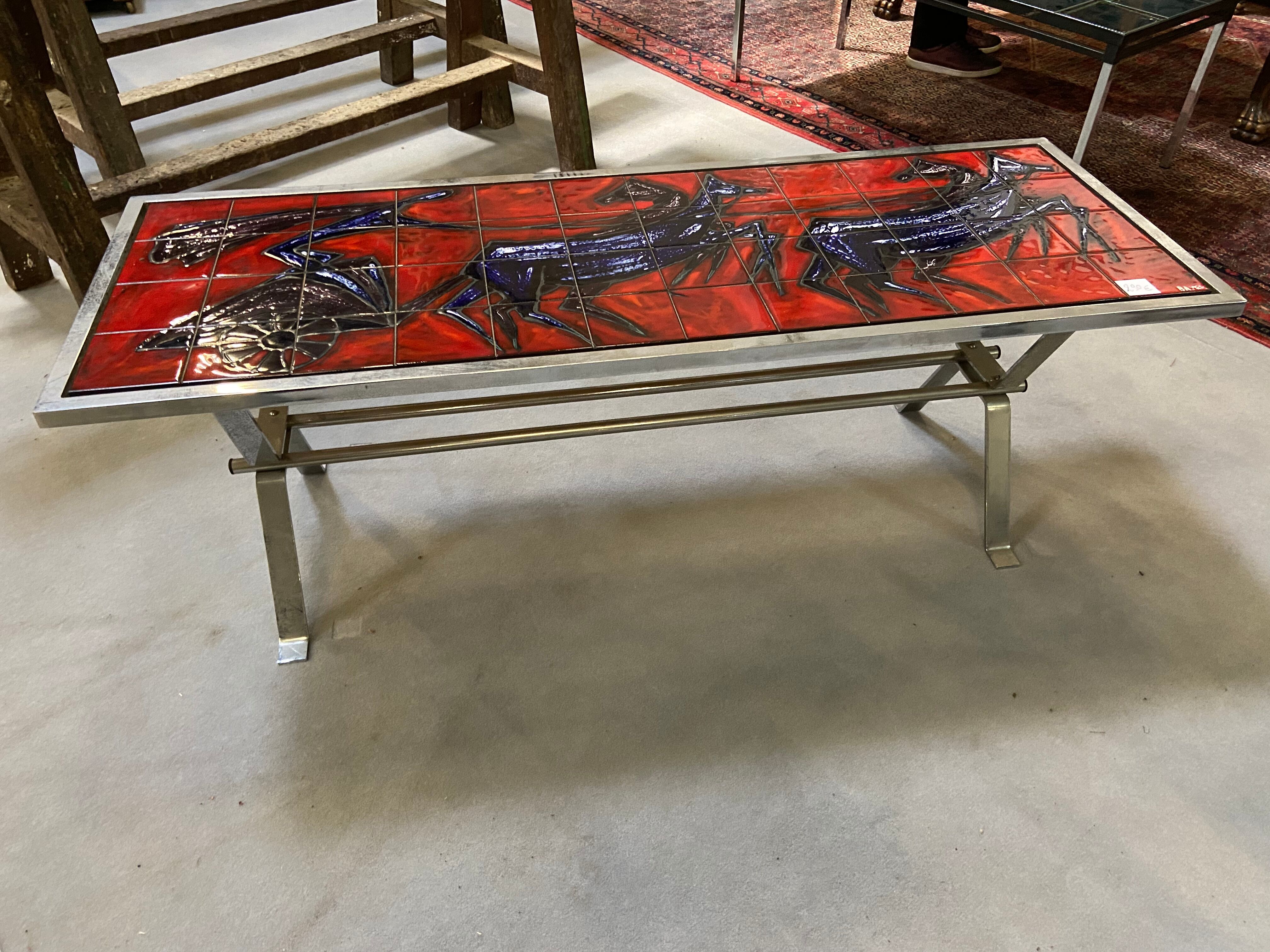 Ceramic coffee table by André Bayer