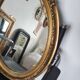 Louis XVI oval mirror with love knot and ribbon
