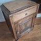 Solid oak bedside table