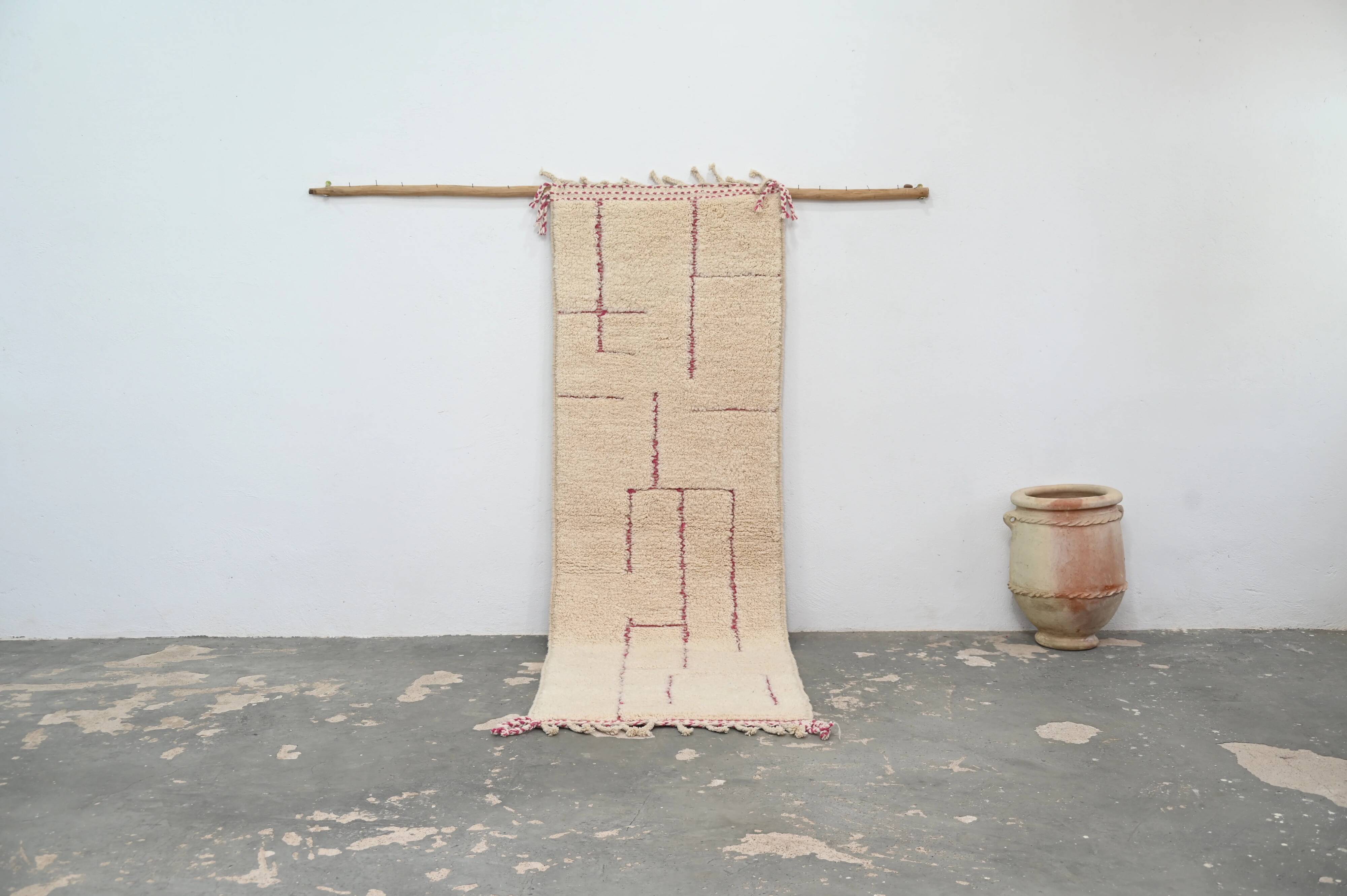 Beni Ouarain rug, 290 x 95 cm - R303