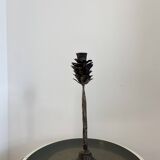 Bougeoir pomme de pin en metal