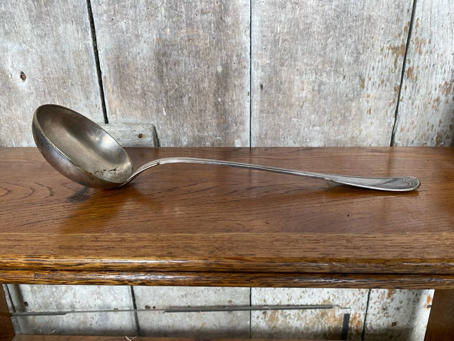 Old christofle goldsmith ladle silver metal #b343