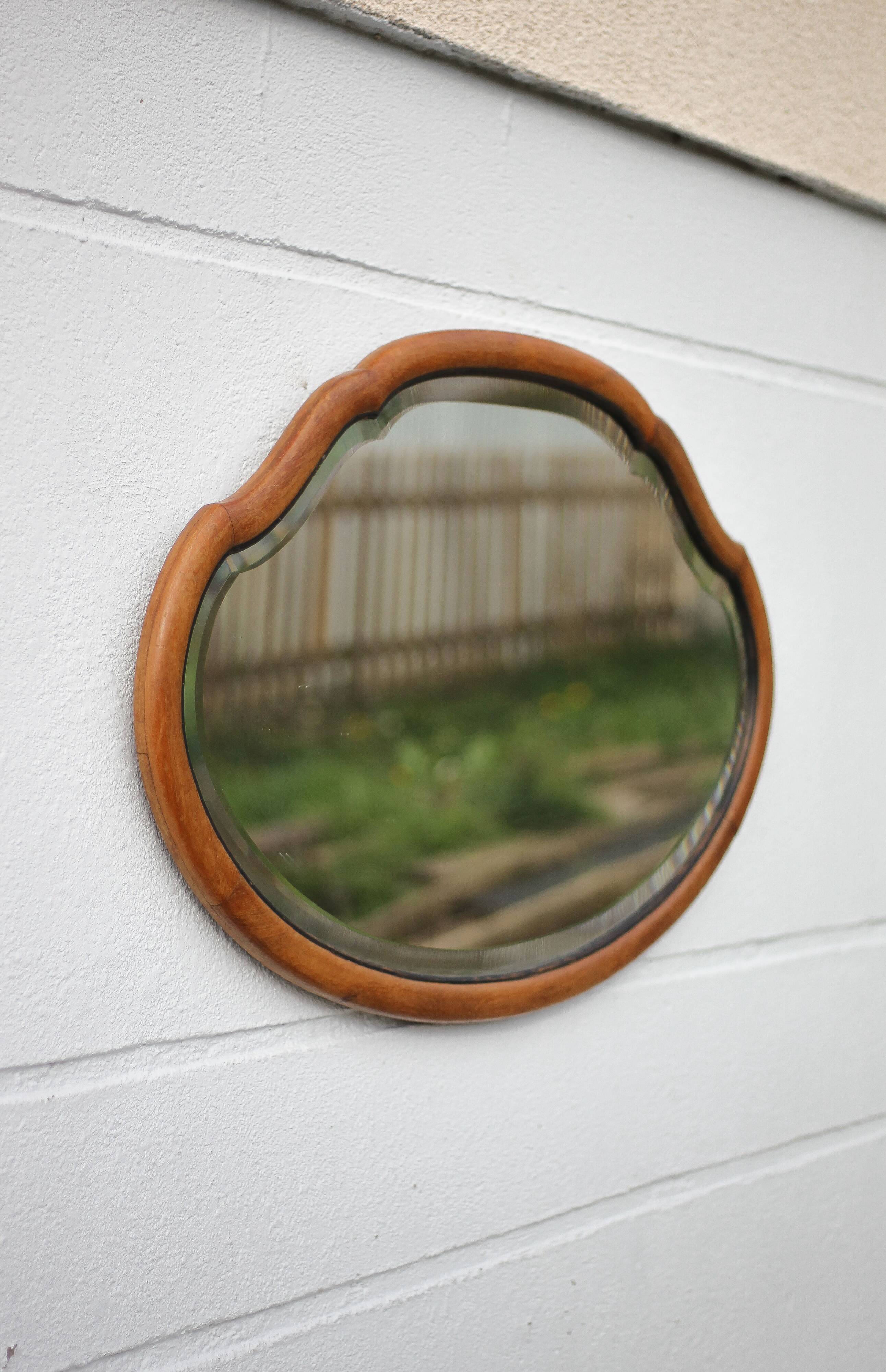 Large vintage mirror, wall mirror, beveled mirror, wall mirror