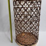 Porte parapluies ancien de style empire en laiton et cuivre doré