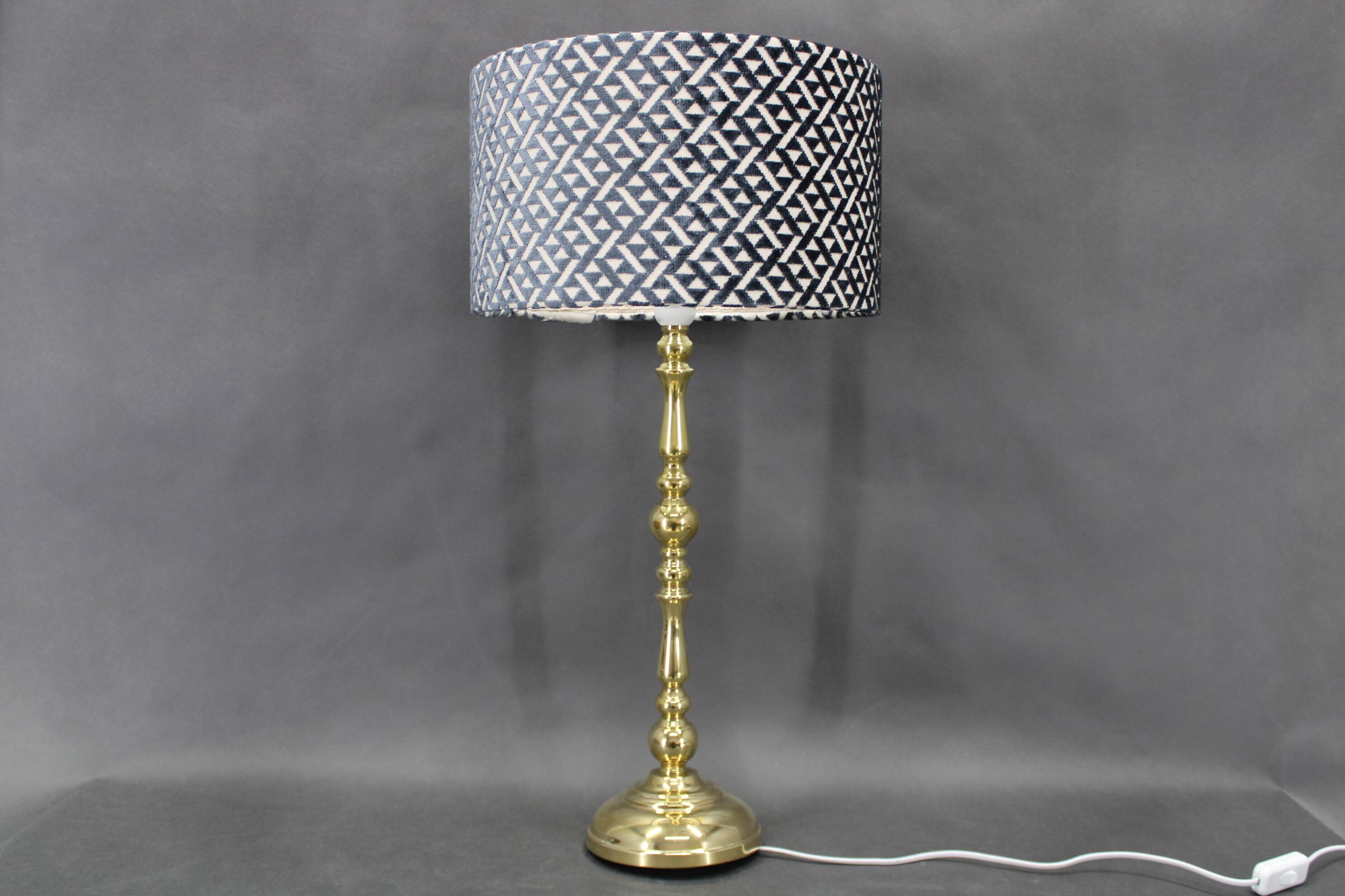 1960s  Pair of Large Brass Table Lamps by MS Belysnin, Denmark