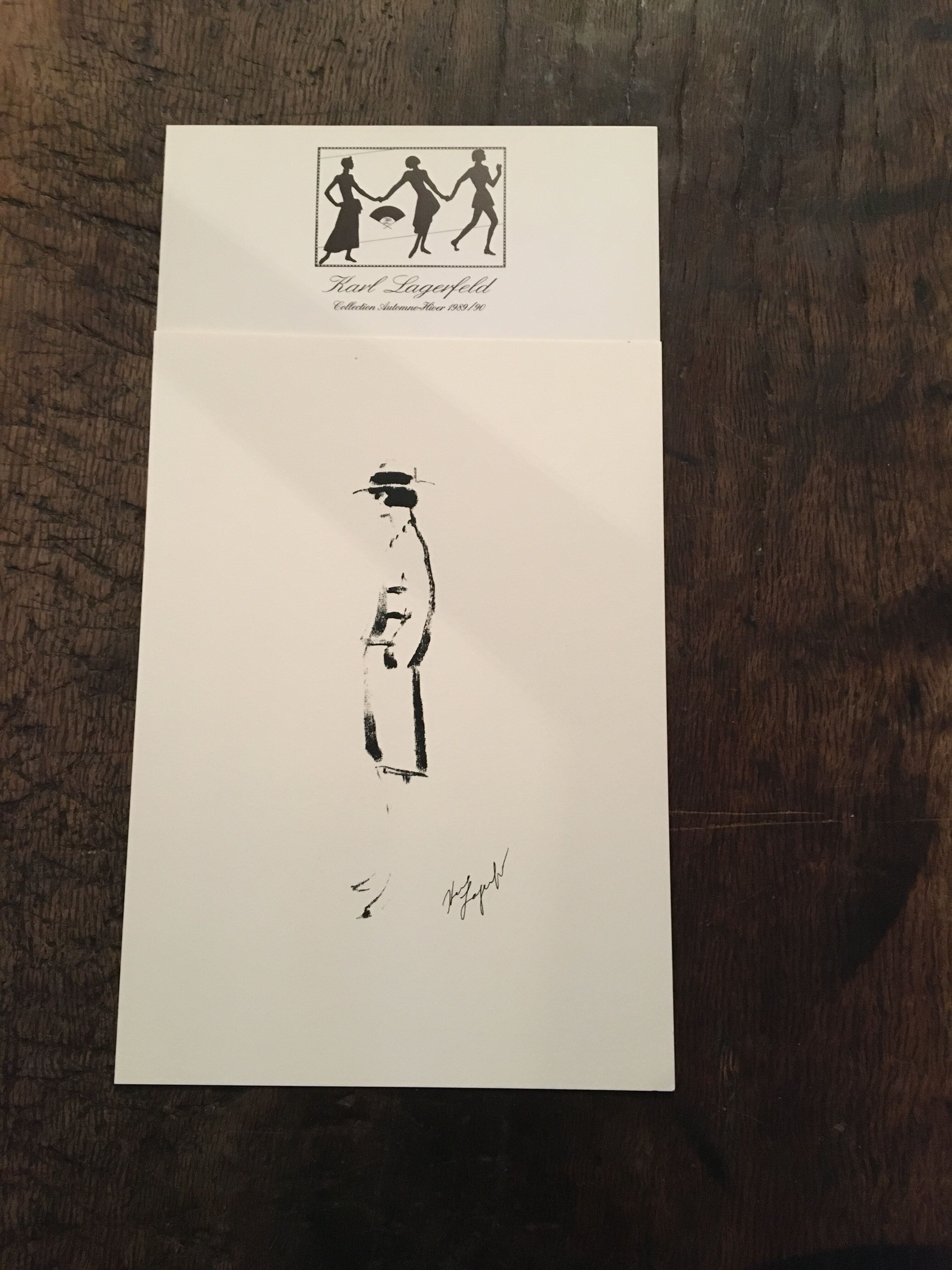 Chanel illustration and press leaflet - press collection
