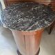 Somno Epoque Empire - Beautiful flamed mahogany - Original grey Sainte-Anne marble