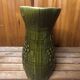 Old SARREGUEMINES Green Ceramic Pitcher Vintage Vines Decor