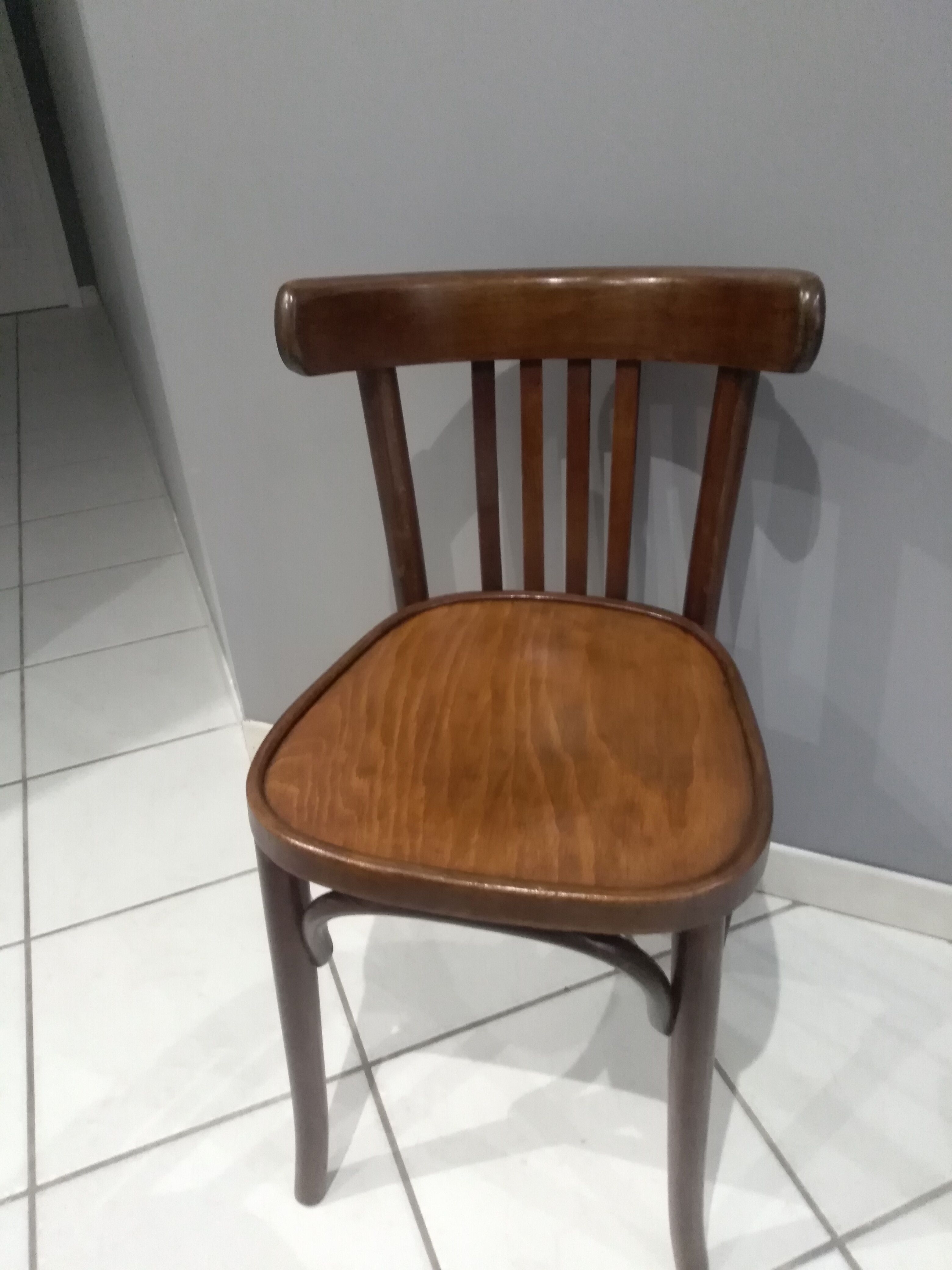 Suite of 6 Chairs of vintage Bistrot 1960