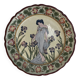 Large ceramic dish with Alfons Mucha decor