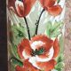 Vase rouleau Art Nouveau. (Opaline)