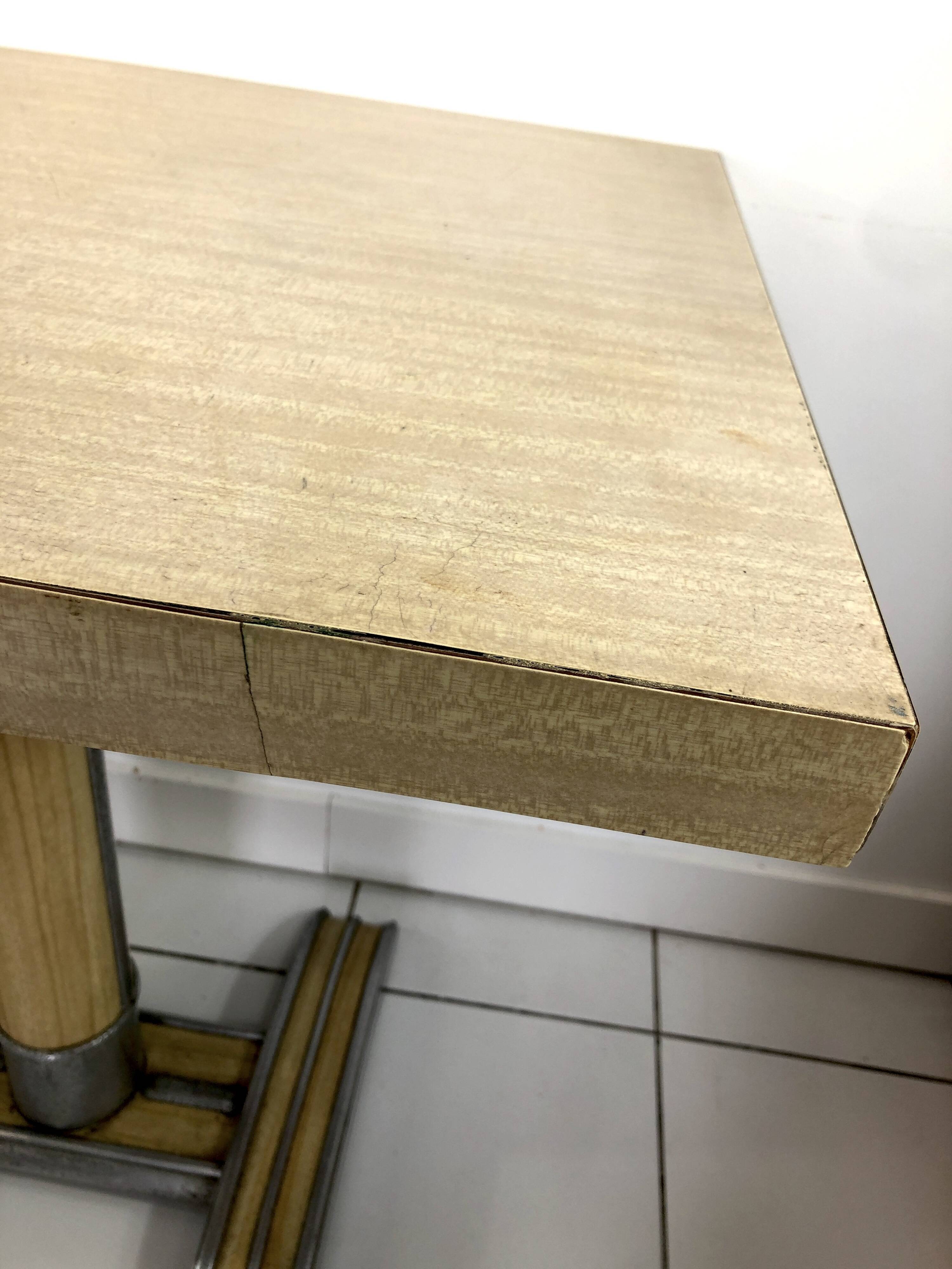 Vintage bistro table Martin Méallet – 1950s Formica
