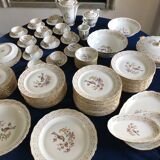 Table service set in Limoges porcelain 81 pieces