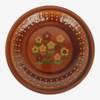 Vintage tulowice flowers hollow plate