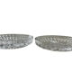 Vintage molded glass empty pocket cups