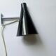 Rare Black Midcentury Adjustable Wall Lamp in style of Stilnovo, Lidokov, 1960s