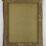 Antique signed painting portrait of a girl oil on canvas 1880 BM1N