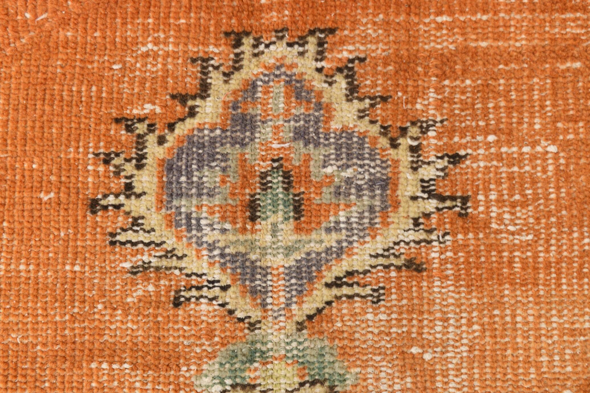 6x9 Cinnamon Orange Classic Vintage Rug, 188x262 Cm