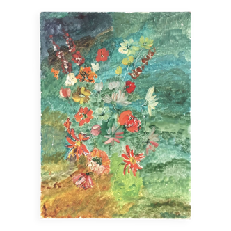 Floral arrangement painting