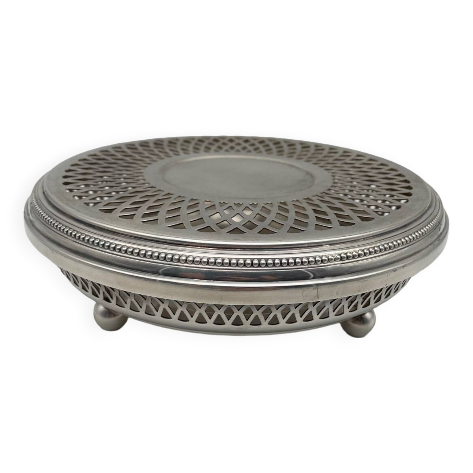 Chauffe plat Christofle model Gallia en métal argenté