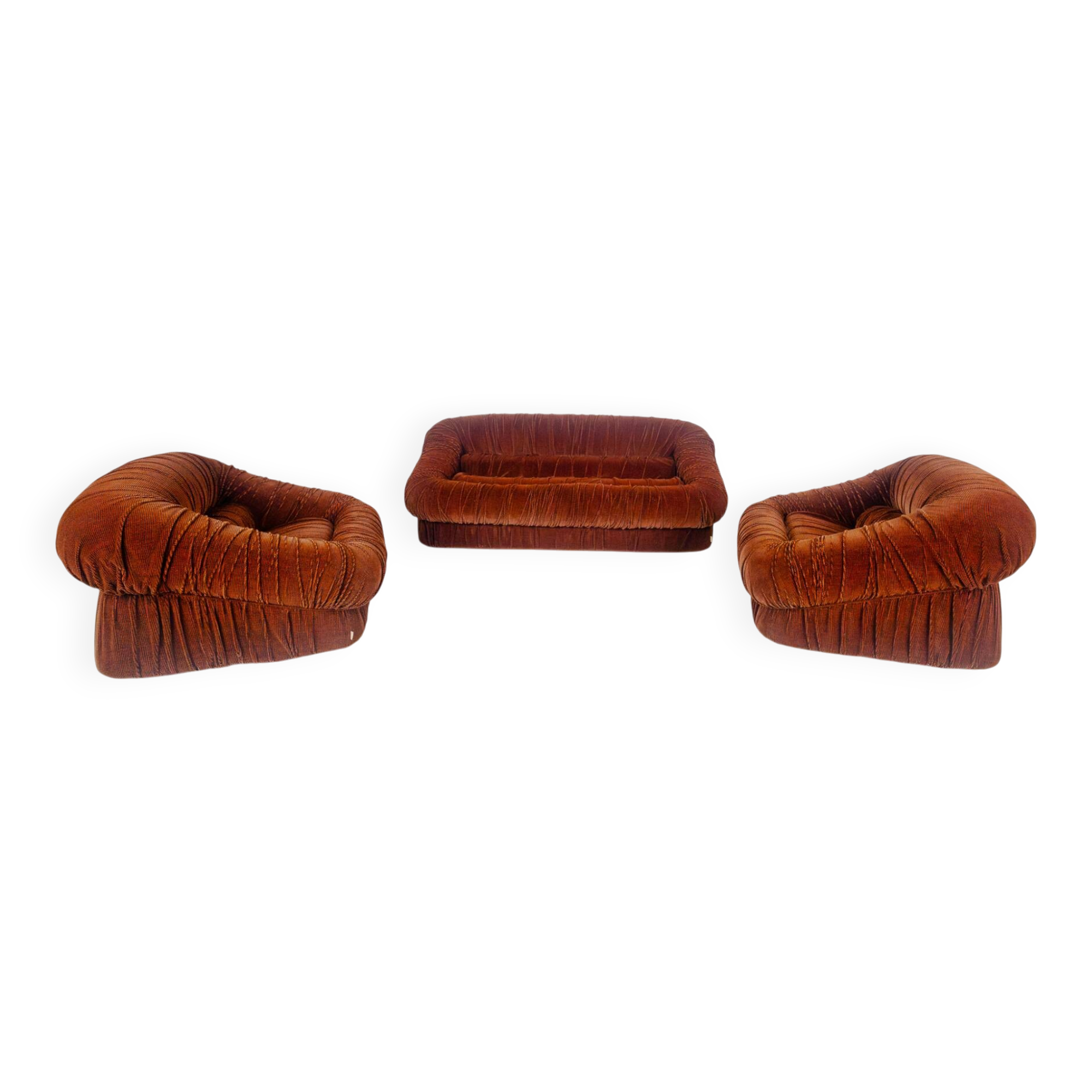Piumino seating set designed by De Pas, D’Urbino & Lomazzi for Dall’Oca