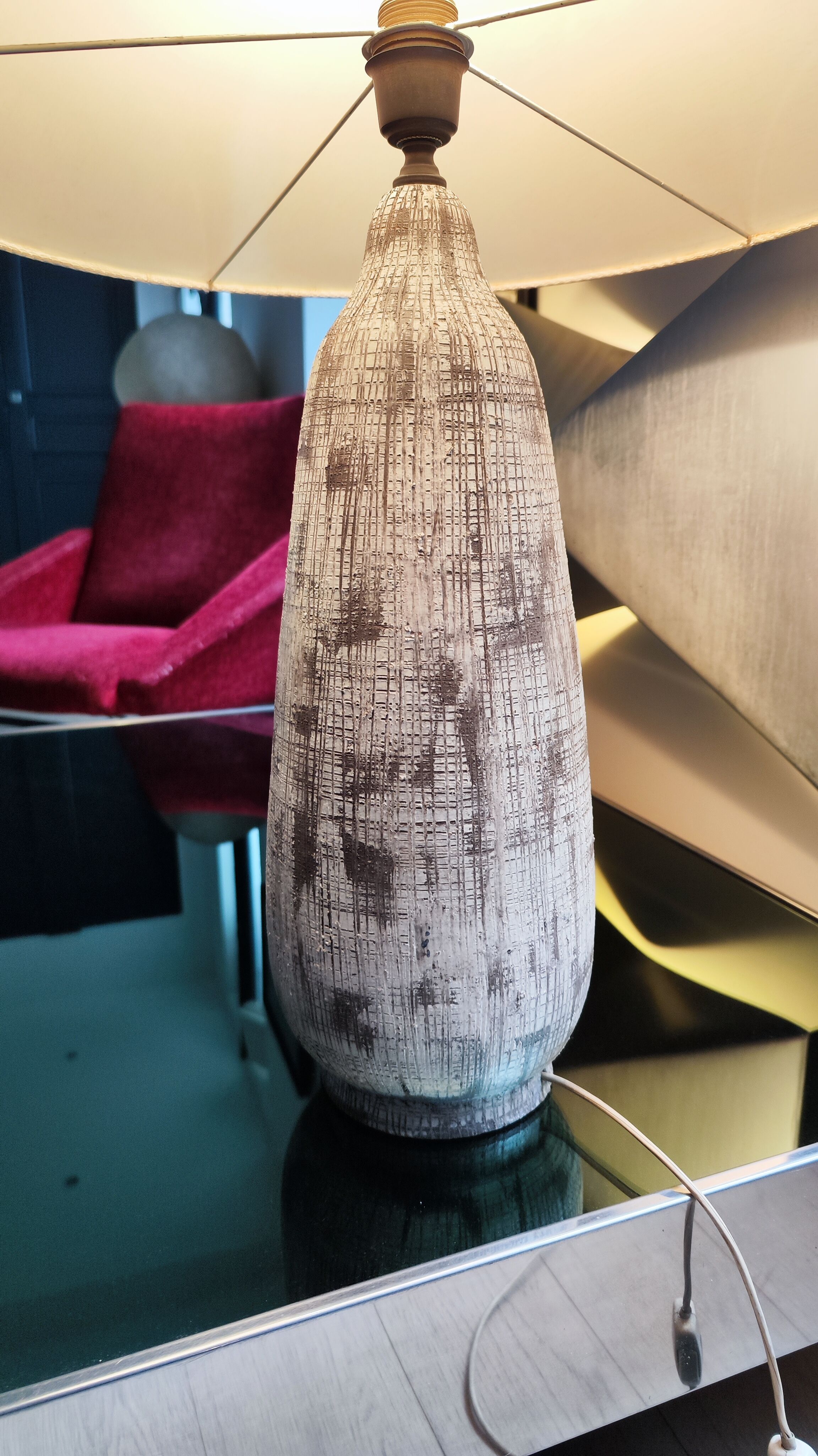 Ceramic lamp 60s - Aldo Londi - Bitossi - Italy