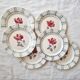 Set of 6 flat plates Dauphin de Digoin