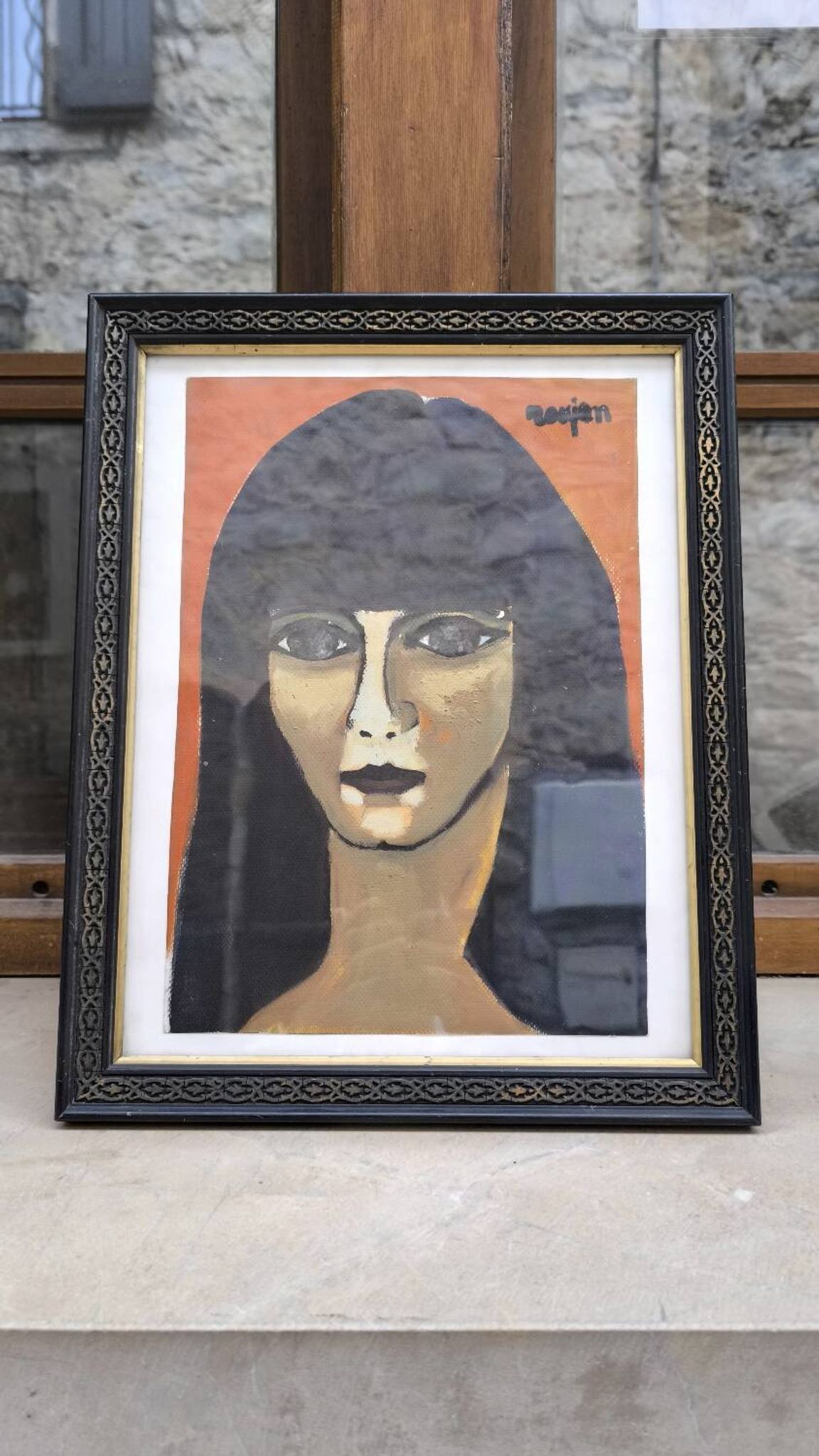 Portrait of a woman by Guy Rougon 1960