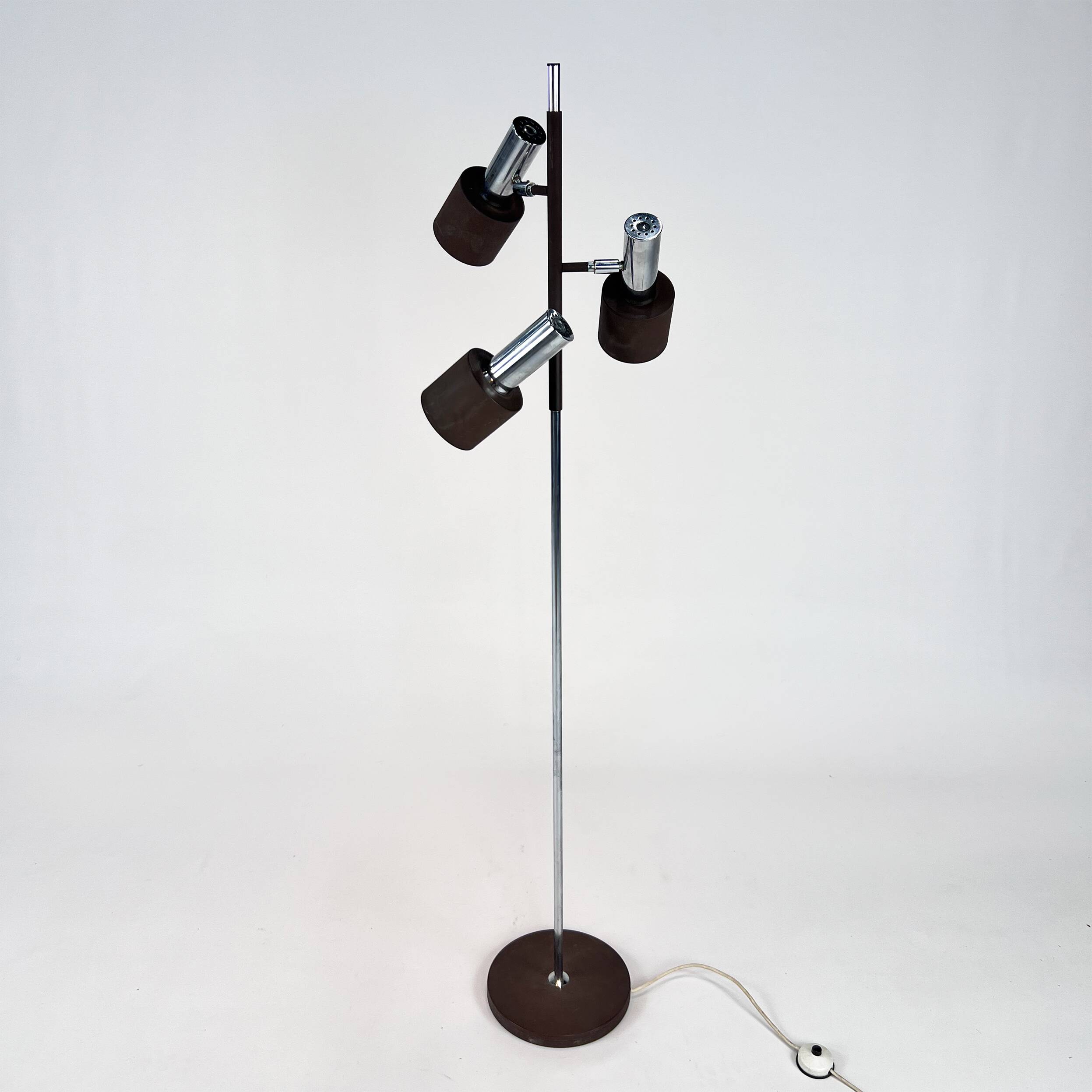 Wilko/Solken Leuchten Floor Lamp with Adjustable Lamps, 1970s