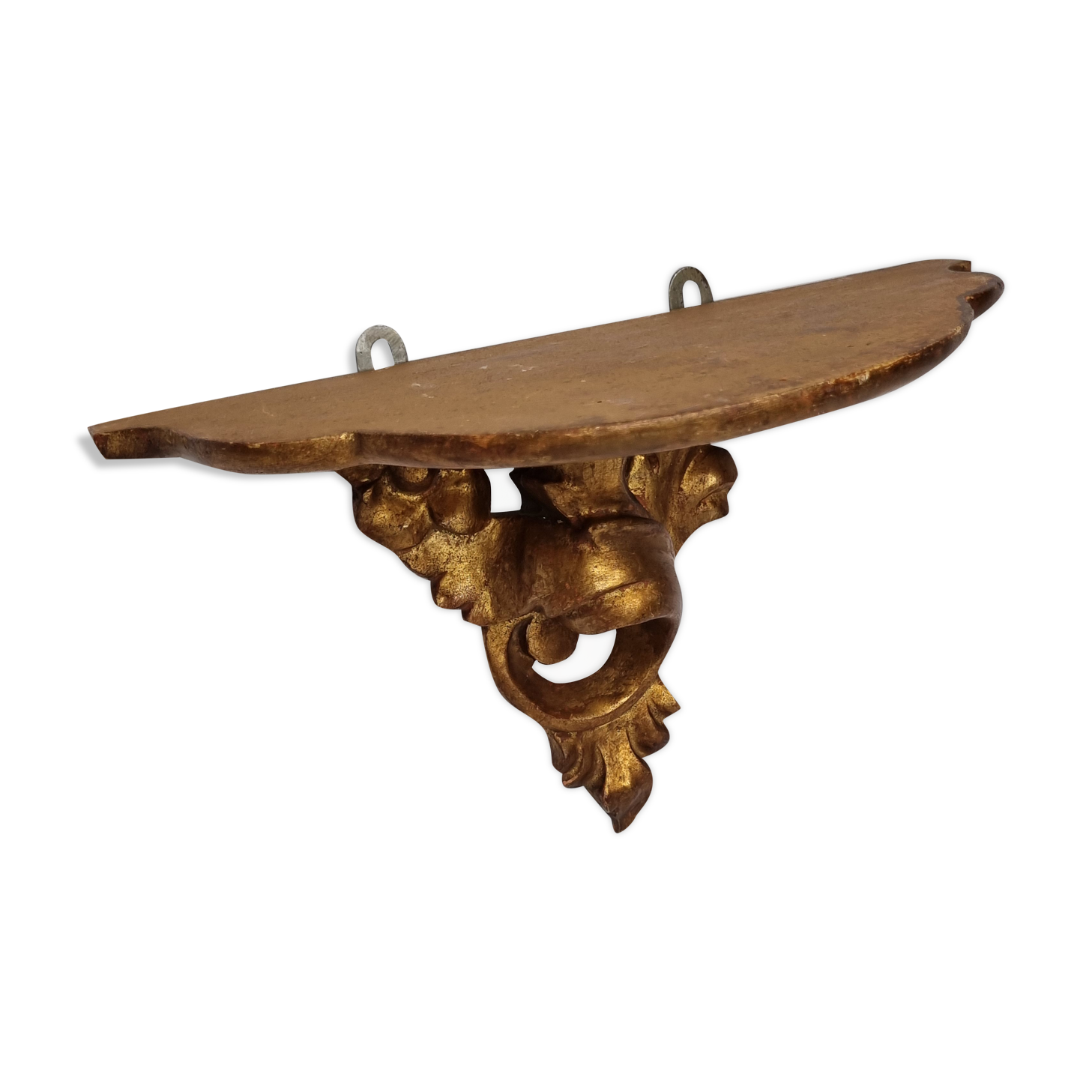 Stucco and gilded wood harness, 30 cm