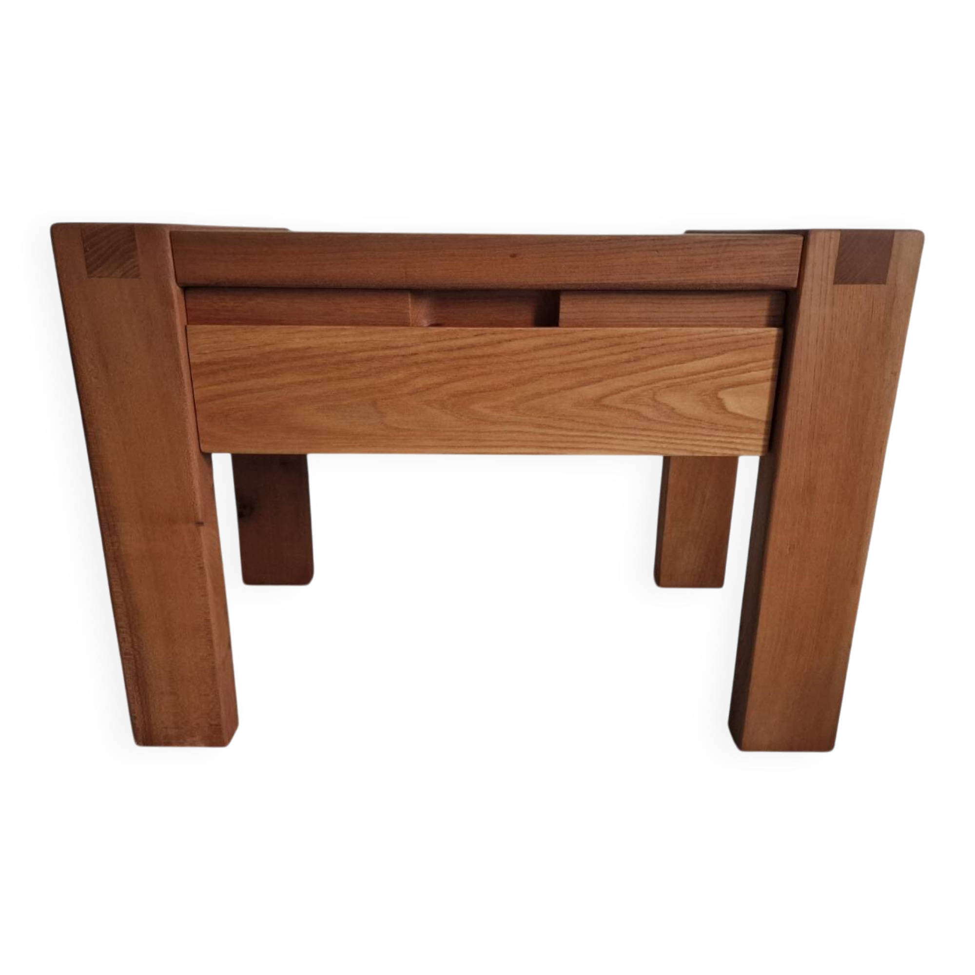 Monopoly-style elm bedside table regain