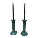 Candlesticks with candles