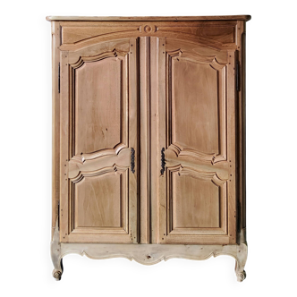 Antique solid wood wardrobe