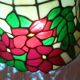 Suspension en nacre cloisonnée style Tiffany, années 1970