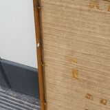 Mirror of the 70s in gilded metal, 60x35 cm