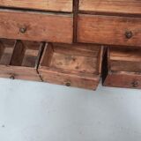 Hardware furniture wood multiple drawers old