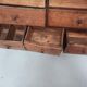 Hardware furniture wood multiple drawers old