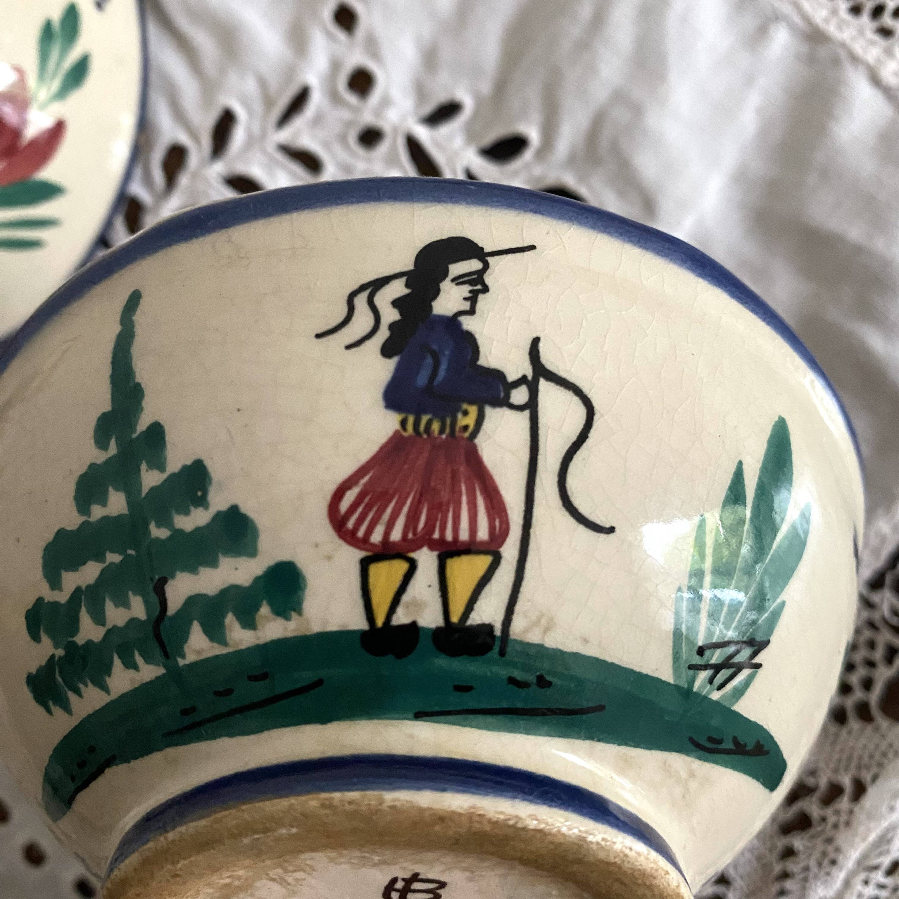 Quimper cider cups or bowls