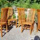 SUite 6 chaises en teck massif