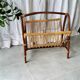 Bamboo and rattan magazine rack