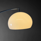 Harvey Guzzini floor lamp Arch with marble base, Italy, 1970